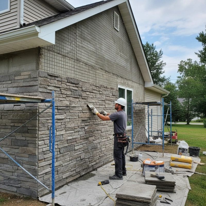 Rock Veneer Installation