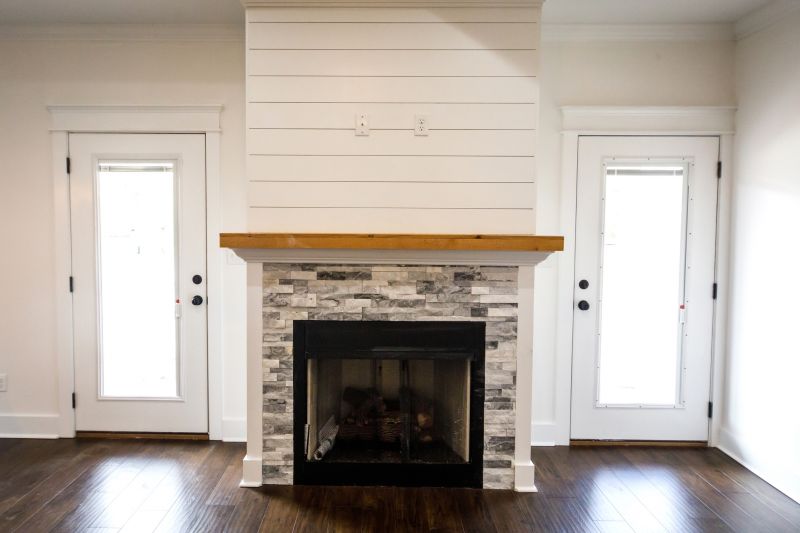 Rock Veneer Fireplace